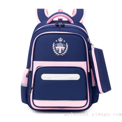 One Piece Dropshipping New Student Schoolbag 1-6 Grade Large Capacity Portable Backpack Wholesale