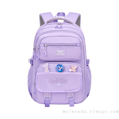 One Piece Dropshipping Fashion Casual Schoolbag Students Grade 1-6 Large Capacity Portable Backpack Wholesale