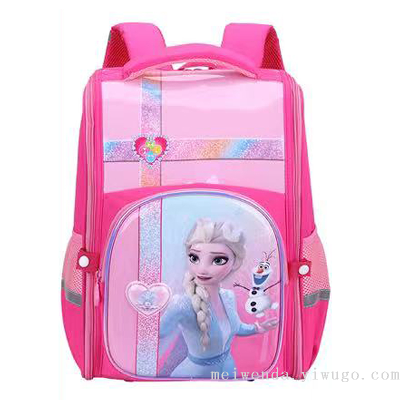 Cross-Border Primary School Cartoon Cartoon Schoolbag Waterproof Large Capacity Spine Protection Backpack Wholesale