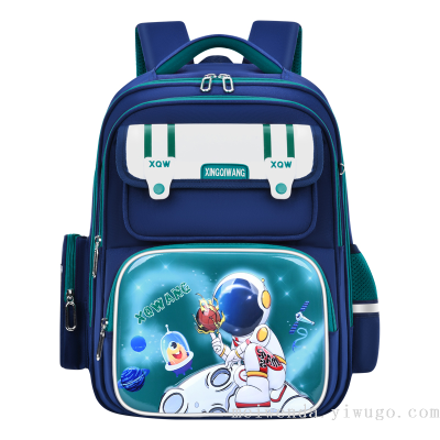 New Cartoon Primary School Student Schoolbag 1-6 Grade Burden Reduction Large Capacity Backpack Wholesale
