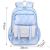 One Piece Dropshipping Fashion Gradient Student Schoolbag Waterproof Spine-Protective Backpack Wholesale