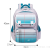 One-Piece Delivery New Fashion Student Grade 1-6 Schoolbag Multi-Compartment Easy Storage Backpack