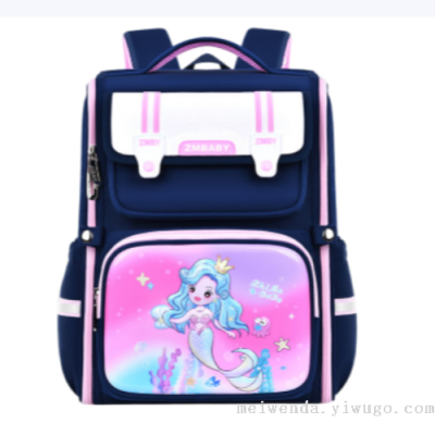 One Piece Dropshipping Fashion New British Style Cartoon Student Schoolbag Large Capacity Spine Protection Backpack