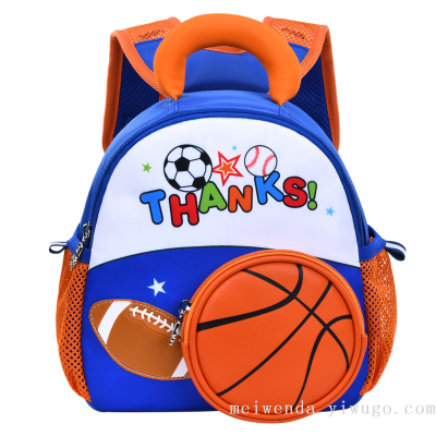 Cross-Border Fashion Cartoon Student Toddler Schoolbag Anti-Lost Waterproof Portable Backpack