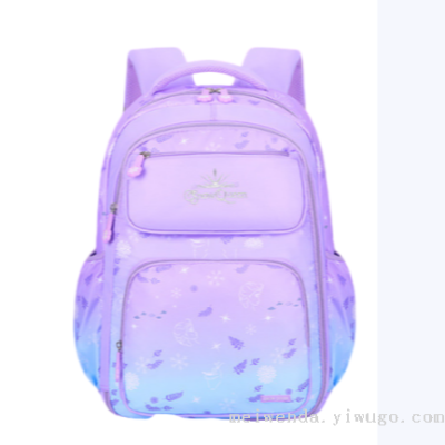 Cross-Border New Arrival Student Schoolbag Large Capacity Burden Reduction Easy Storage Waterproof Backpack