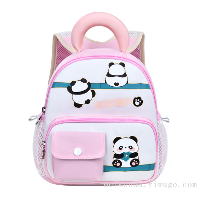 One Piece Dropshipping Feng New Cartoon Lesser Panda Toddler Schoolbag Boys and Girls Ultra-Light Anti-Lost Backpack