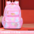 One Piece Dropshipping Fashion Primary School Student Schoolbag Grade 1-6 Wine Red Spine Protection Backpack