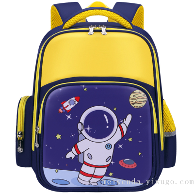 New Cartoon Student Grade 1-6 Schoolbag One Piece Dropshipping Burden Alleviation Backpack