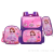 New Cartoon Student Three-Piece Set Schoolbag Large Capacity Portable Backpack
