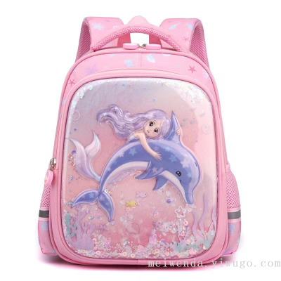 One-Piece Delivery Fashion Cartoon Student Schoolbag Large Capacity Spine Protection Backpack