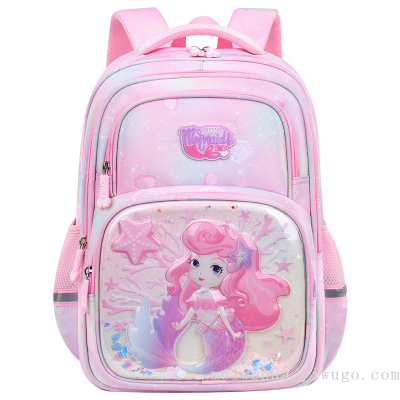 New Fashion Cartoon Schoolbag for Primary School Students Large Capacity Spine Protection Backpack