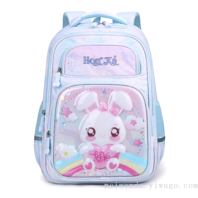 One Piece Dropshipping Fashion Cartoon Primary School Student Schoolbag Spine Protection Waterproof Backpack