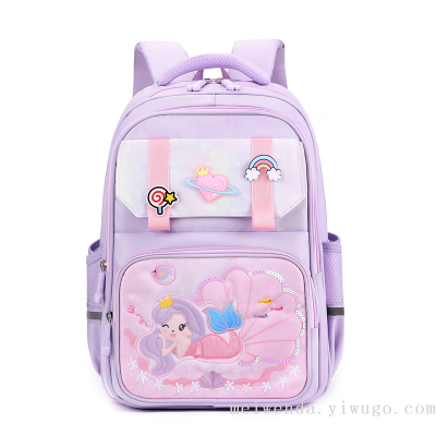 One Piece Dropshipping Fashion Cartoon Student Schoolbag Large Capacity Spine Protection Backpack