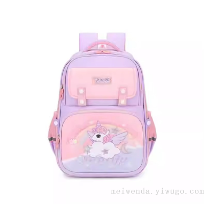 Schoolbag New Cartoon Student Bag Burden Reduction Spine Protection Lightweight Backpack One Piece Dropshipping