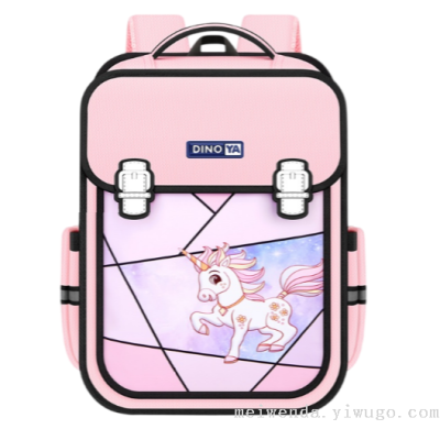 One Piece Dropshipping New Bags Student Grade 1-6 Schoolbag Burden Reduction Spine Protection Backpack
