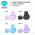 One Piece Dropshipping Fashion Trend Three-Piece Schoolbag Student Large Capacity Portable Easy Storage Backpack