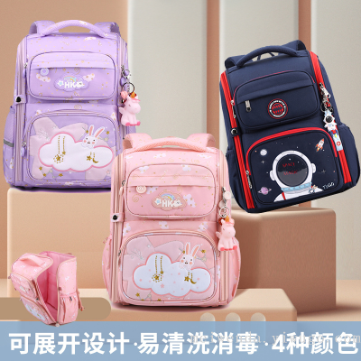 New Cartoon Schoolbag Student 1-6 Grade Portable Backpack One Piece Dropshipping Waterproof Bag