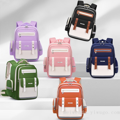 One Piece Dropshipping New British Style Student Schoolbag Large Capacity Backpack Spine Protection Waterproof Bag