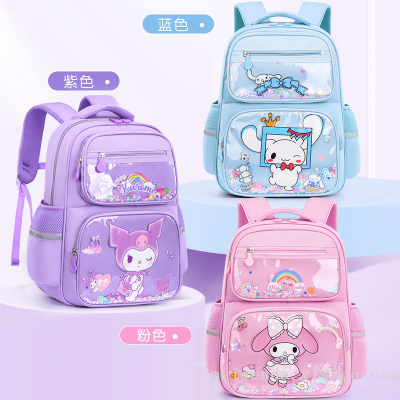 one piece dropshipping new cartoon schoolbag portable spine protection large capacity waterproof backpack