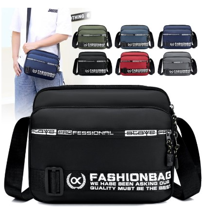 leisure business shoulder bag outdoor sports men‘s shoulder messenger bag new men‘s waterproof oxford cloth men‘s bag