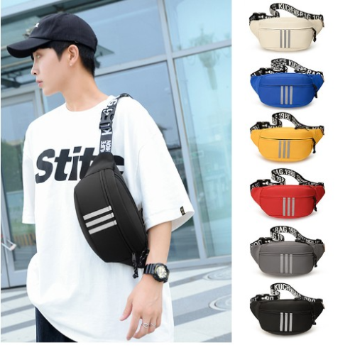 2023 cross-border ins new men‘s messenger bag canvas leisure all-match fashion wholesale in stock daily travel convenience
