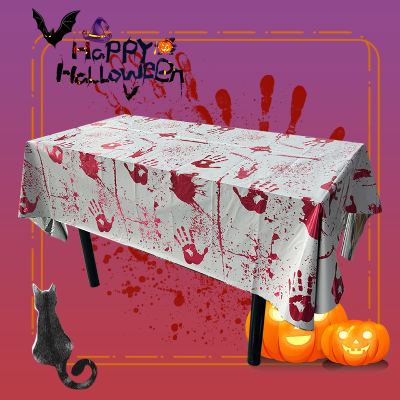 Plain Rectangular Waterproof Tinsel Plastic Foil Disposable Table Covers Metallic Table Cloth for Halloween Party