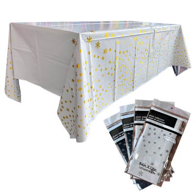 137*183cm hot sale factory direct rectangle party waterproof plastic disposable table covers
