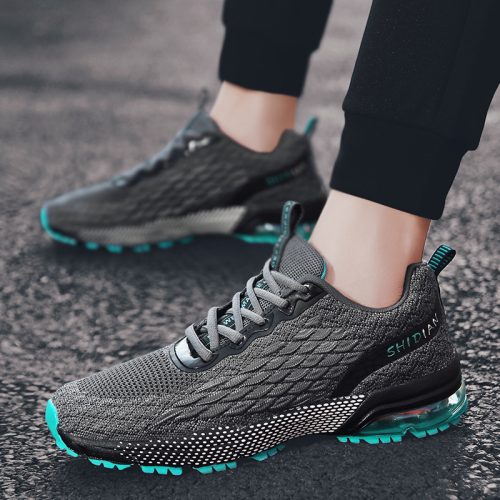 new fly woven mesh marathon running shoes men‘s cross-border foreign trade plus size air cushion sneaker men‘s shoes