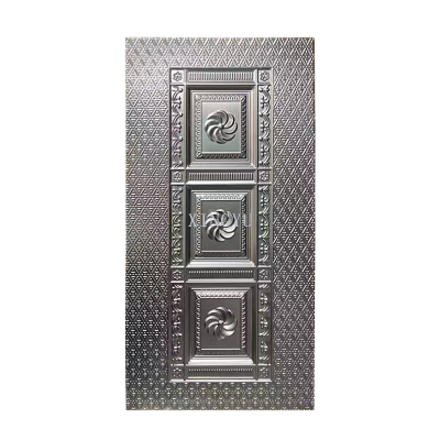 Professional Embossed Aluminum Panel Carved Imitation Cast Anti-Theft Door Facade Cold Rolled Galvanized Steel Plate Entrance door Panel