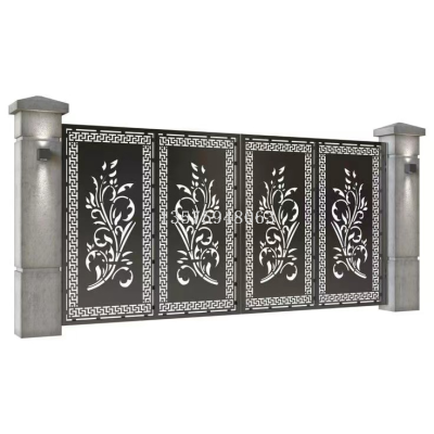 Foreign Trade Best-Selling Hollow Laser Cutting Board Pattern Decoration Domestic Entry Door Door Panel Facade