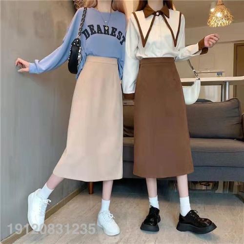 foreign trade tail goods women‘s spring and autumn miscellaneous high waist knitted skirt slim fit versatile slimming short skirt stall women‘s wholesale
