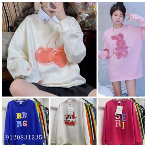 factory new women‘s flocking healthy cotton sweater foreign trade pullover coat stock stall tail goods wholesale