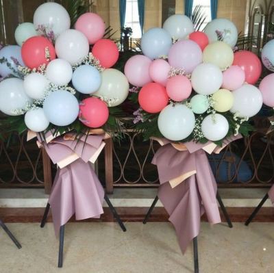 2023New design stainless steel balloon flower tripod for party and wedding decoration flower holder