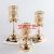 Factory Direct Metal Plating Iron Candlestick Wedding Props Candle Cup Hollow Retro Crystal Candlestick Ornaments