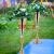 Cross-Border Electroplating Wrought Iron Vase Outdoor Wedding Table Wrought Iron Flower Decoration Artificial Flower Vase Ornaments