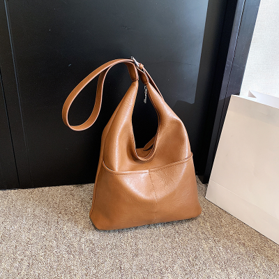 Wholesale Solid Color Retro Commuter Shoulder Bag Cross-Border Texture Trendy Women's Bags One Piece Dropshipping 6629-2