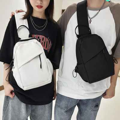 Korean Style Simple All-Match Messenger Bag Casual Men's Sports Chest Bag Women's Large Capacity Student Shoulder Bag
