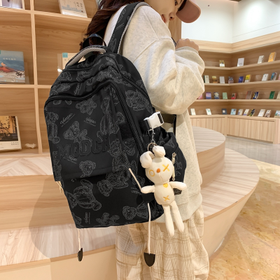 2024 Summer New Fashion Backpack Large Capacity Casual Backpack Female Junior and Middle School Students  Schoolbag
