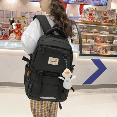 Female Korean Style Junior School Backpack Trendy High School Student College Student Large-Capacity Backpack Wholesale