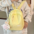 Spring New Popular All-Matching Early High School Student Schoolbag Backpack Solid Color Backpack for Women