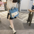 2024 New Korean Style Girl Canvas Bag Female College Style Student Handbag Trendy Simple Messenger Bag Female