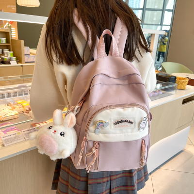 Korean Style Student Bag 2024 New Early High School  College Daily Travel Backpack Women's Fashion Simple Fresh Backpack