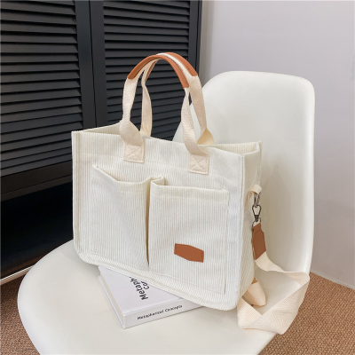 Simple Versatile Large Capacity Shoulder Bag  New Trendy Women's Bags Fashion Tote Bag Striped Messenger Bag for Women