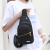 Korean version of minimalist women's chest bag, new multi-layer embroidered thread, large capacity chest backpack, girl