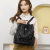 Backpack for women's new versatile leisure backpack, fashionable commuting large capacity backpack, high-end diamond gri