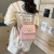 2024 New Korean Niche Design Stylish Bag Women's Simple Casual Backpack Texture Trendy Small Backpack Women