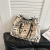2024 Spring New Commuting Personalized Graffiti High Quality Texture Large Capacity Tote Bag Street Trend One Shoulder W