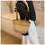 Grass woven bag for women in 2024, new summer commuting single shoulder tote bag, casual high-capacity woven portable bu