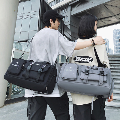 fall 2024 new travel bag large capacity multifunctional one shoulder sports gym bag simple handbag messenger bag