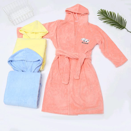 Beauty Salon Hotel Coral Velvet Bathrobe Household Multi-Color Cardigan Bathrobe Autumn and Winter Thickening Nightgown for Women Wholesale